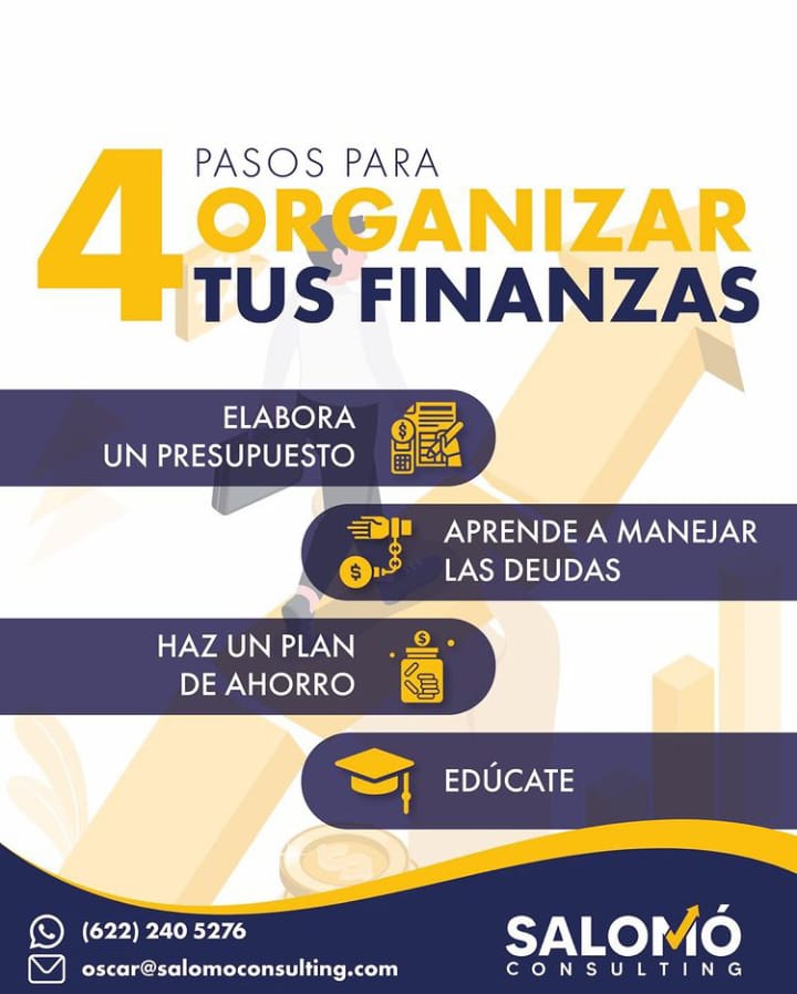 4 pasos para organizar tus finanzas💰